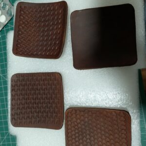 Leather coasters
