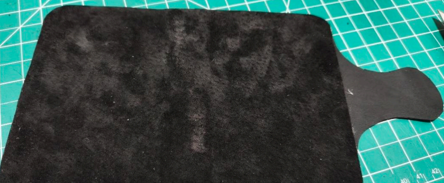 raw leathe for working at slimline wallet