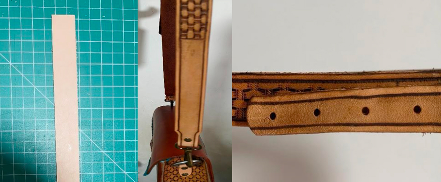 Leather chain for bag